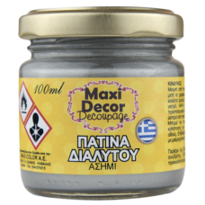 Πατίνα Διαλύτου Maxi Decor 100ml Ασημί_PD22008495